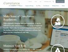 Tablet Screenshot of compliancedashboard.net